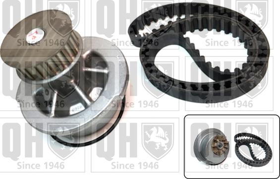 Quinton Hazell QBPK9009 - Pompe à eau + kit de courroie de distribution droxauto.com