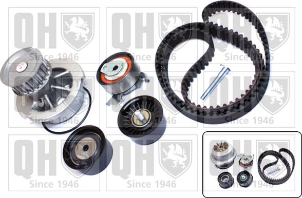 Quinton Hazell QBPK5790 - Pompe à eau + kit de courroie de distribution droxauto.com