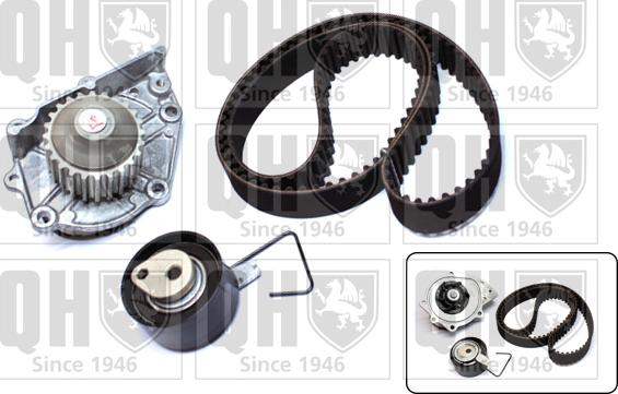 Quinton Hazell QBPK6210 - Pompe à eau + kit de courroie de distribution droxauto.com
