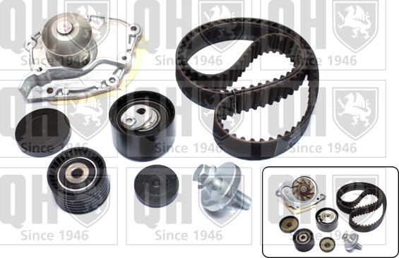 Quinton Hazell QBPK6760 - Pompe à eau + kit de courroie de distribution droxauto.com