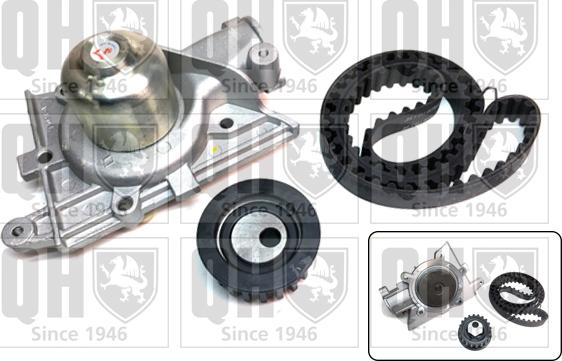 Quinton Hazell QBPK1290 - Pompe à eau + kit de courroie de distribution droxauto.com