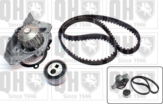 Quinton Hazell QBPK1200 - Pompe à eau + kit de courroie de distribution droxauto.com