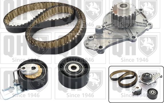 Quinton Hazell QBPK8920 - Pompe à eau + kit de courroie de distribution droxauto.com