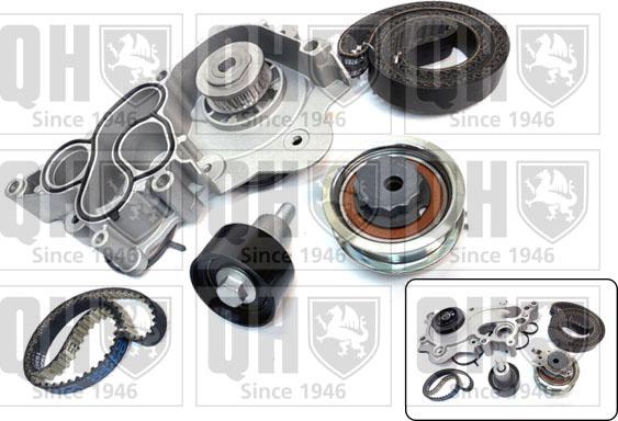 Quinton Hazell QBPK8813 - Pompe à eau + kit de courroie de distribution droxauto.com