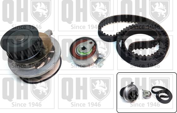 Quinton Hazell QBPK3390 - Pompe à eau + kit de courroie de distribution droxauto.com