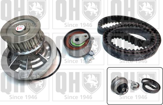 Quinton Hazell QBPK3391 - Pompe à eau + kit de courroie de distribution droxauto.com