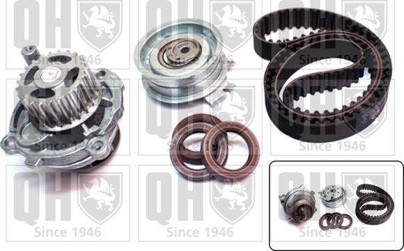 Quinton Hazell QBPK2681 - Pompe à eau + kit de courroie de distribution droxauto.com