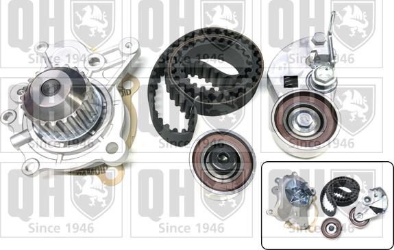 Quinton Hazell QBPK7451 - Pompe à eau + kit de courroie de distribution droxauto.com