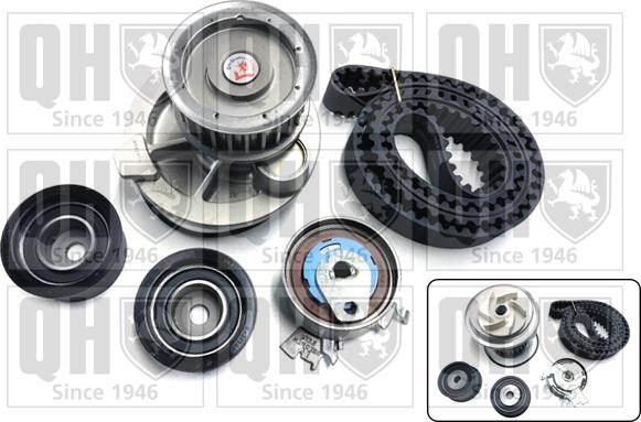 Quinton Hazell QBPK7300 - Pompe à eau + kit de courroie de distribution droxauto.com