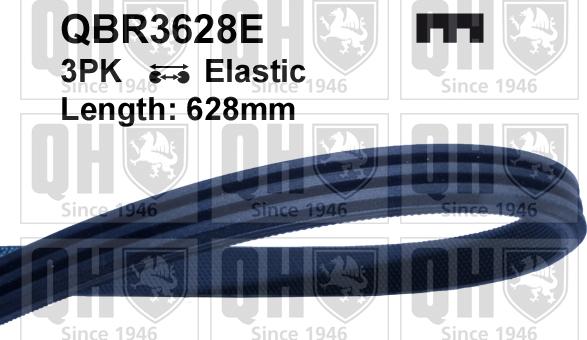 Quinton Hazell QBR3628E - Courroie trapézoïdale à nervures droxauto.com