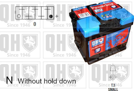 Quinton Hazell QBT0443 - Batterie de démarrage droxauto.com