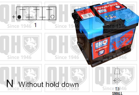Quinton Hazell QBT0553 - Batterie de démarrage droxauto.com