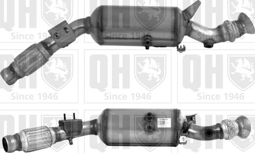 Quinton Hazell QDPF11461H - Filtre à particules / à suie, échappement droxauto.com
