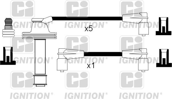 Quinton Hazell XC493 - Kit de câbles d'allumage droxauto.com
