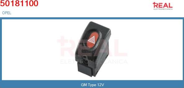 REAL 50481100BN - Interrupteur d'allumage / de démarreur droxauto.com