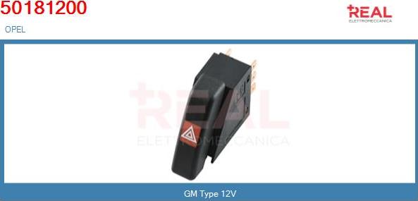 REAL 50481200BN - Interrupteur d'allumage / de démarreur droxauto.com