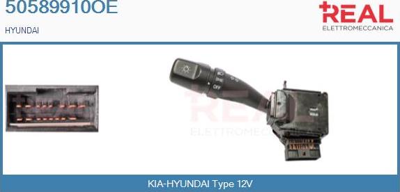 REAL 50589910OE - Commutateur de colonne de direction droxauto.com