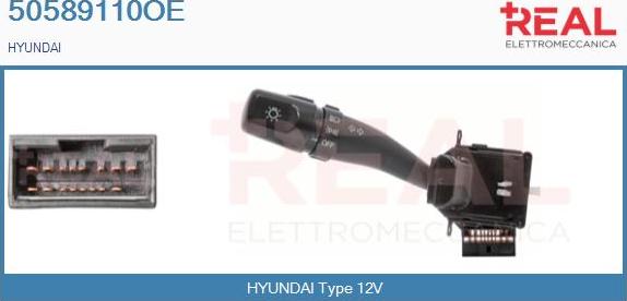 REAL 50589110OE - Commutateur de colonne de direction droxauto.com