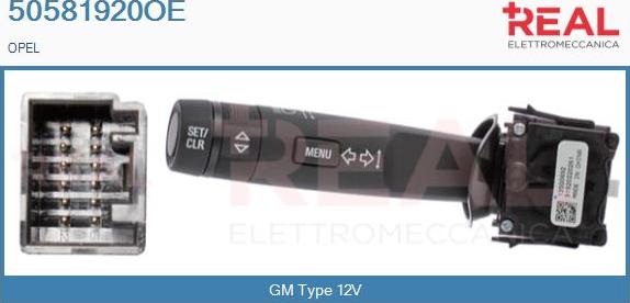 REAL 50581920OE - Commutateur de colonne de direction droxauto.com