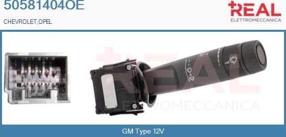 REAL 50581404OE - Commutateur de colonne de direction droxauto.com