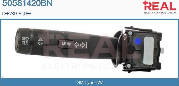 REAL 50581420BN - Commutateur de colonne de direction droxauto.com