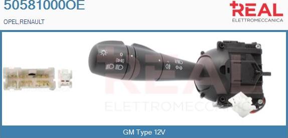 REAL 50581000OE - Commutateur de colonne de direction droxauto.com