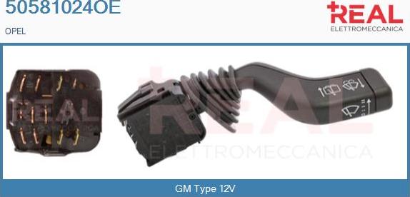 REAL 50581024OE - Commutateur de colonne de direction droxauto.com