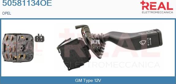 REAL 50581134OE - Commutateur de colonne de direction droxauto.com