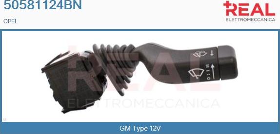 REAL 50581124BN - Commutateur de colonne de direction droxauto.com