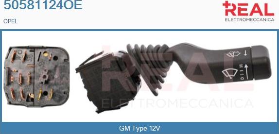 REAL 50581124OE - Commutateur de colonne de direction droxauto.com