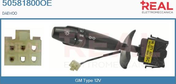 REAL 50581800OE - Commutateur de colonne de direction droxauto.com