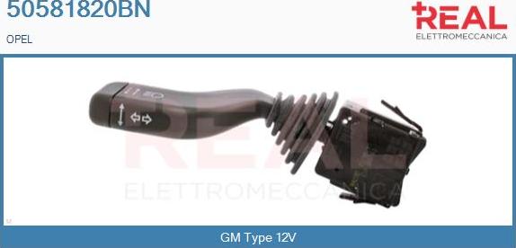 REAL 50581820BN - Commutateur de colonne de direction droxauto.com