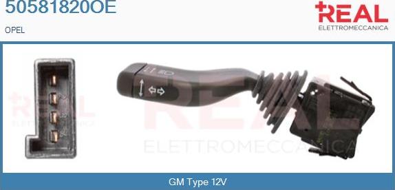 REAL 50581820OE - Commutateur de colonne de direction droxauto.com