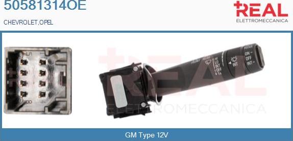 REAL 50581314OE - Commutateur de colonne de direction droxauto.com