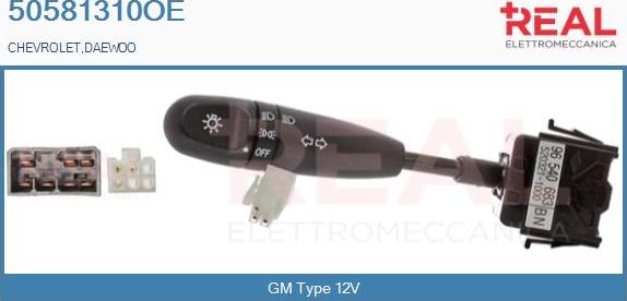 REAL 50581310OE - Commutateur de colonne de direction droxauto.com