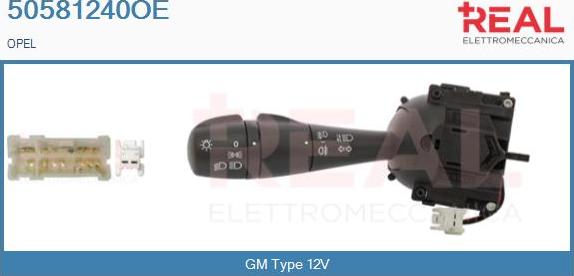 REAL 50581240OE - Commutateur de colonne de direction droxauto.com