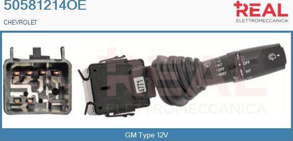 REAL 50581214OE - Commutateur de colonne de direction droxauto.com