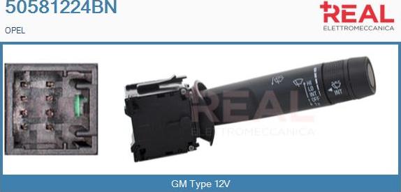 REAL 50581224BN - Commutateur de colonne de direction droxauto.com