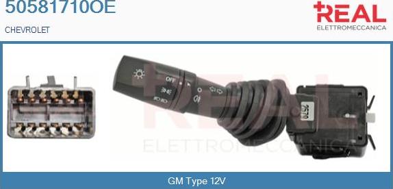 REAL 50581710OE - Commutateur de colonne de direction droxauto.com