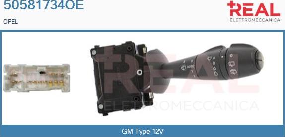 REAL 50581734OE - Commutateur de colonne de direction droxauto.com