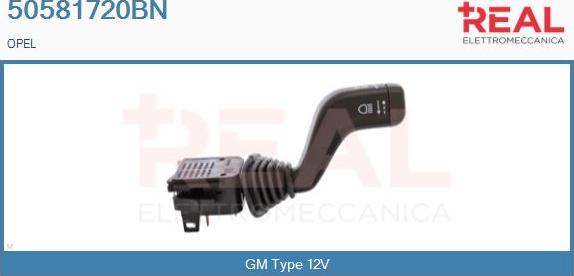 REAL 50581720BN - Commutateur de colonne de direction droxauto.com