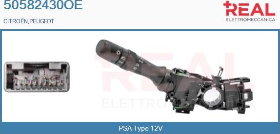 REAL 50582430OE - Commutateur de colonne de direction droxauto.com