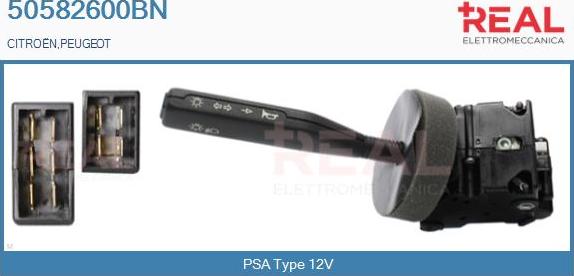 REAL 50582600BN - Commutateur de colonne de direction droxauto.com