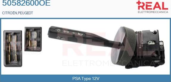 REAL 50582600OE - Commutateur de colonne de direction droxauto.com