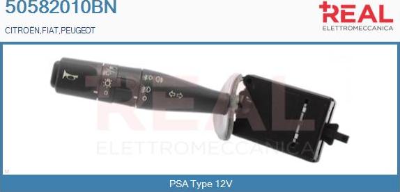 REAL 50582010BN - Commutateur de colonne de direction droxauto.com