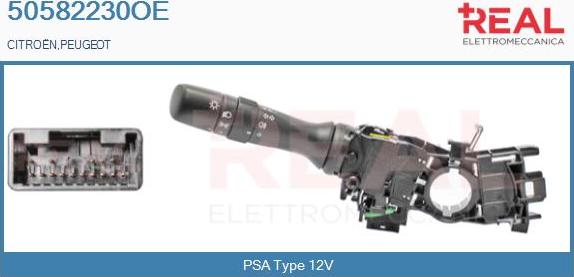 REAL 50582230OE - Commutateur de colonne de direction droxauto.com