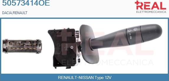 REAL 50573414OE - Commutateur de colonne de direction droxauto.com