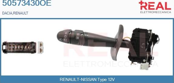 REAL 50573430OE - Commutateur de colonne de direction droxauto.com