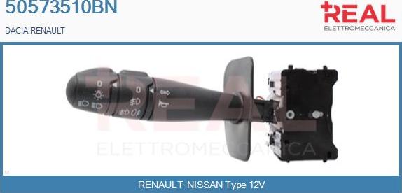 REAL 50573510BN - Commutateur de colonne de direction droxauto.com