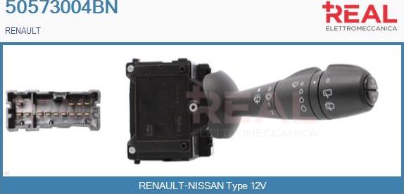 REAL 50573004BN - Commutateur de colonne de direction droxauto.com
